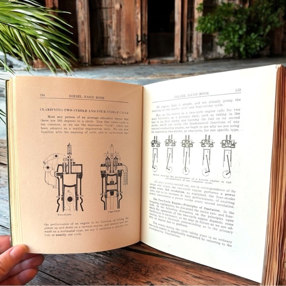 VINTAGE 1938 Diesel Hand Book - Rare Antique Engineering Manual - Collectible - Picture 9 of 13